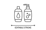 Shampoo and bath foam linear icon