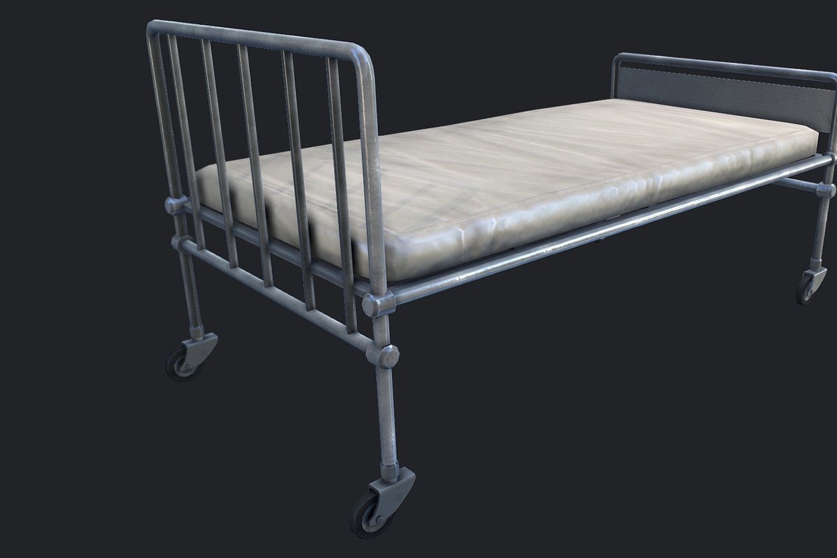 Hospital Bed in Furniture - product preview 8