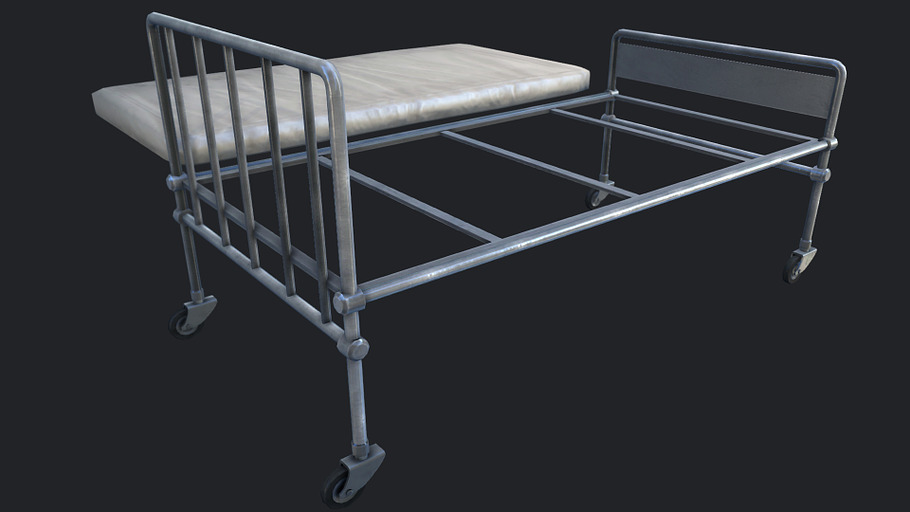 Hospital Bed in Furniture - product preview 4