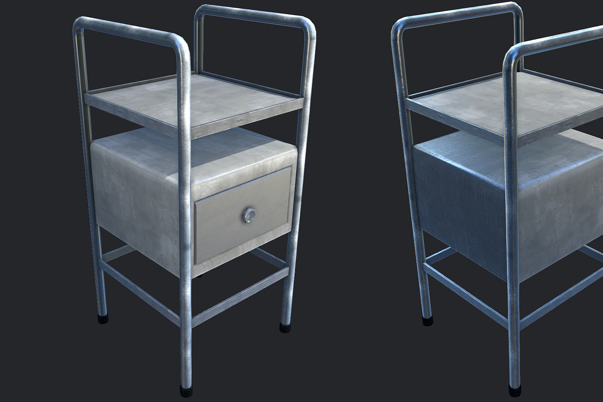 Industrial Bedside Table in Furniture - product preview 8