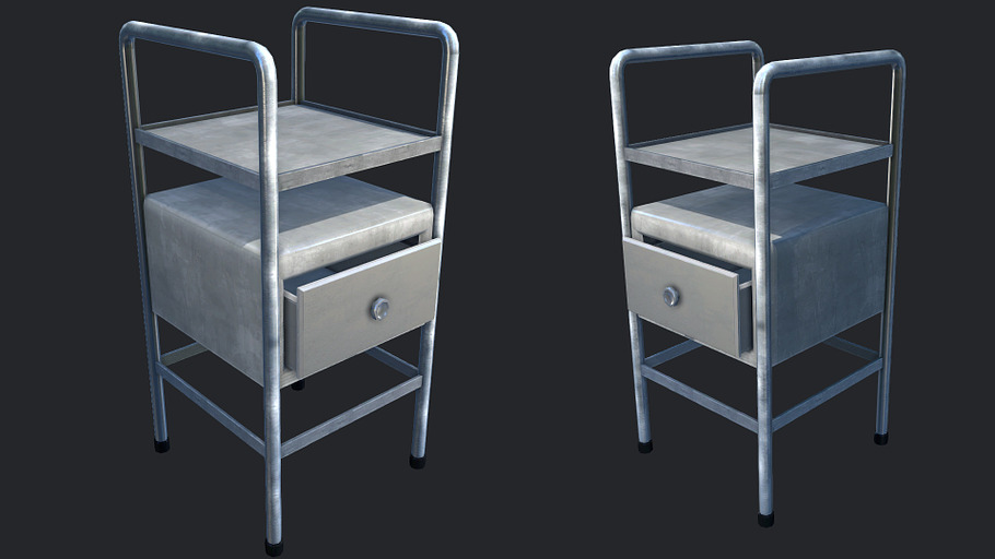 Industrial Bedside Table in Furniture - product preview 1