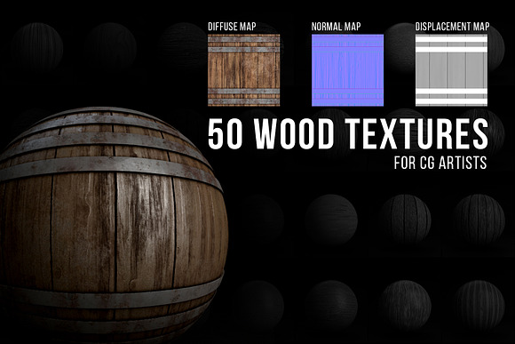 50 Seamless Wood Textures in Textures - product preview 2