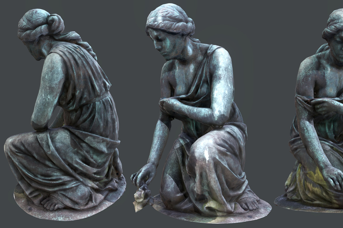Statue of Grief PBR in Architecture - product preview 8