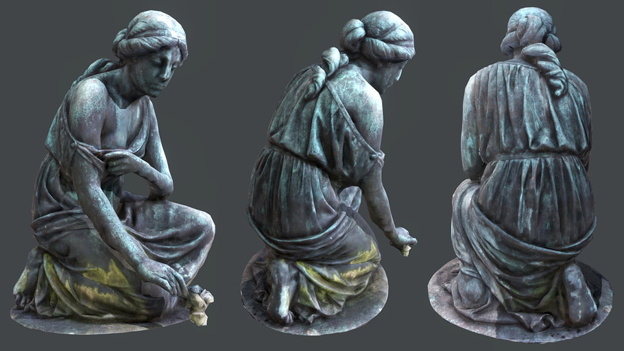 Statue of Grief PBR in Architecture - product preview 1