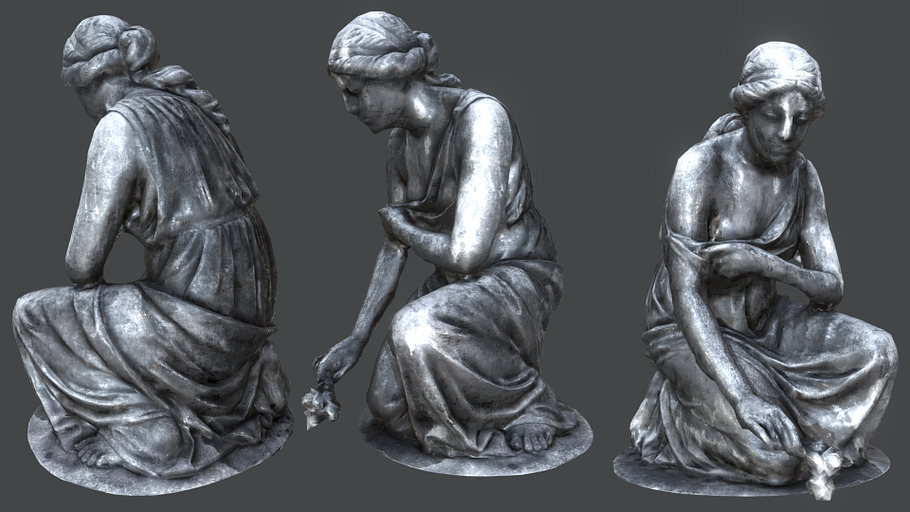 Statue of Grief PBR in Architecture - product preview 2