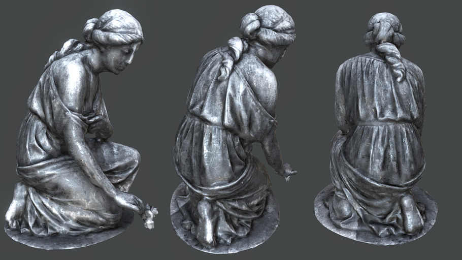 Statue of Grief PBR in Architecture - product preview 3