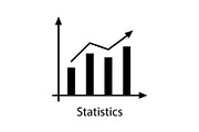 Statistics glyph icon