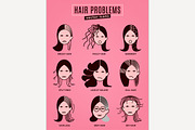 Hair problem icon