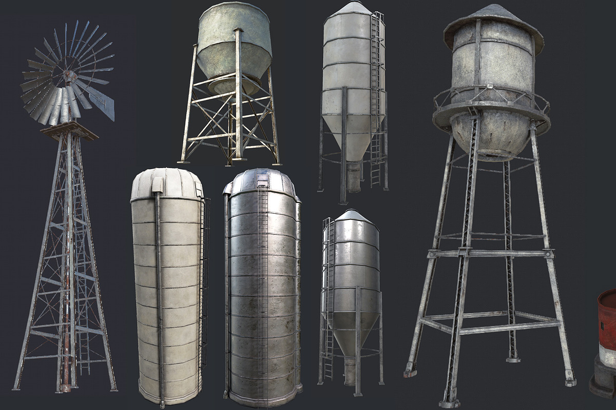 Industrial Structures PBR Collection in Architecture - product preview 8