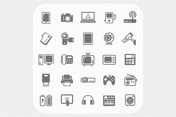 Electronic Device icons set in Icons - product preview 1