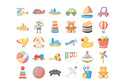 60 Toys Vector Icons