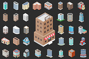 50 Isometric Building Icons 