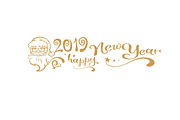 2019 Happy New Year card