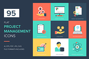 95 Project Management Vector Icons 
