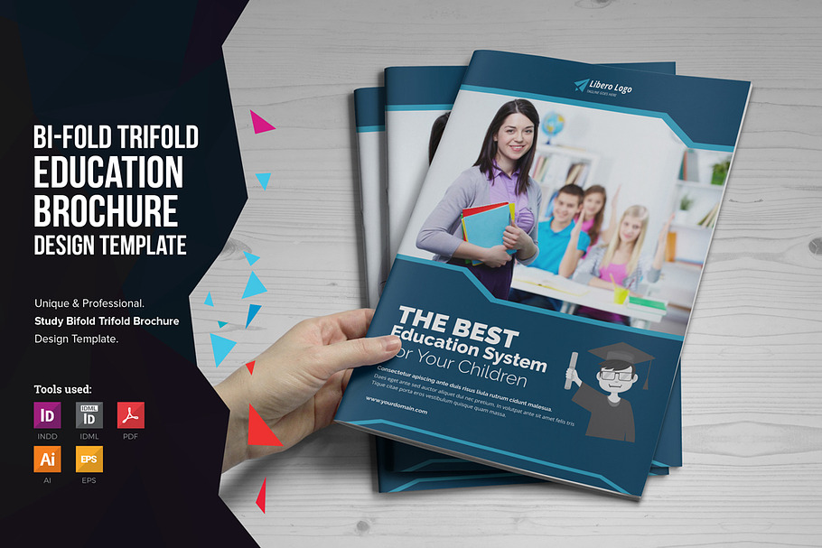 Education Bifold Trifold Brochure in Brochure Templates - product preview 8