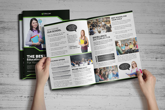 Education Bifold Trifold Brochure in Brochure Templates - product preview 6