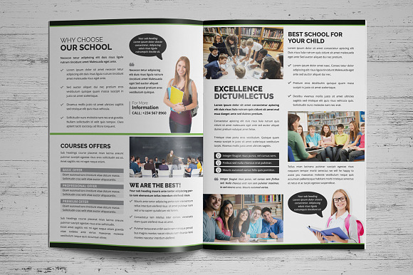 Education Bifold Trifold Brochure in Brochure Templates - product preview 7
