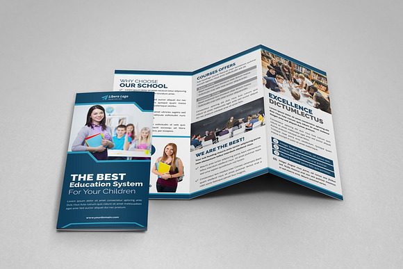 Education Bifold Trifold Brochure in Brochure Templates - product preview 13
