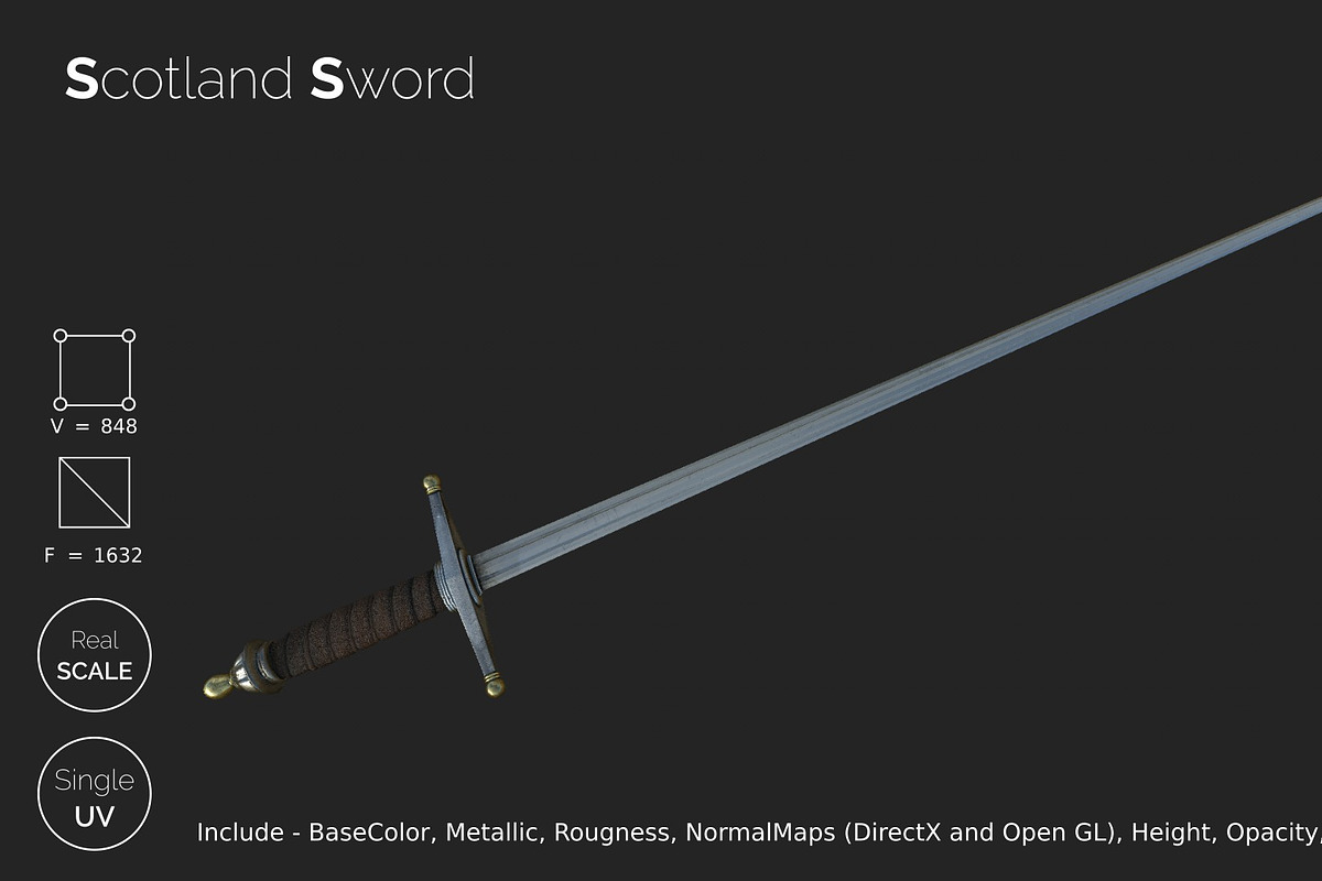 Scotland sword in Weapons - product preview 8