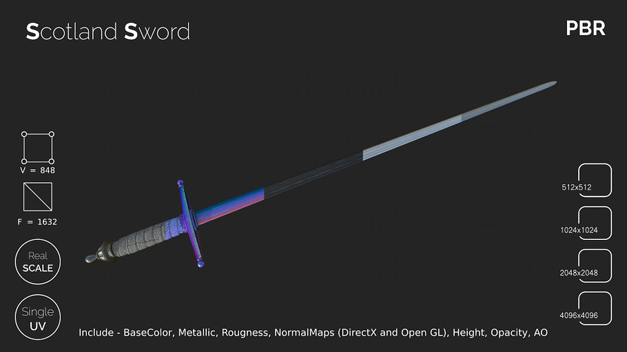 Scotland sword in Weapons - product preview 2