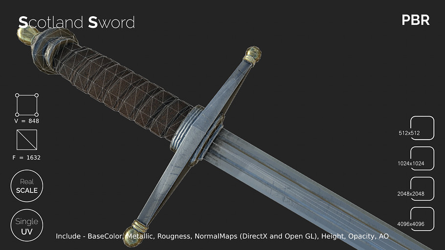 Scotland sword in Weapons - product preview 5