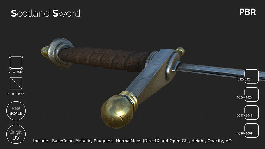 Scotland sword in Weapons - product preview 6