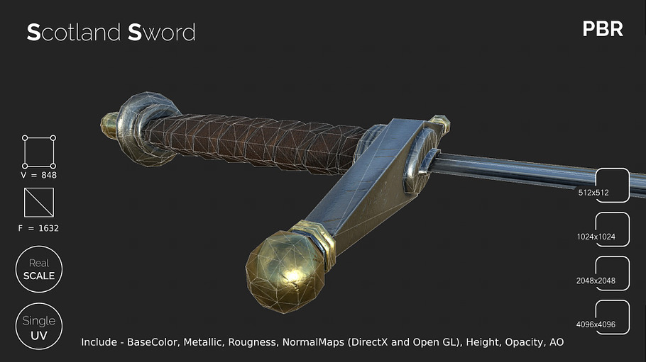 Scotland sword in Weapons - product preview 7