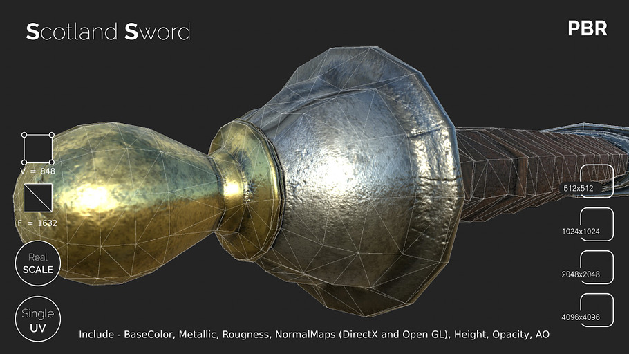 Scotland sword in Weapons - product preview 9