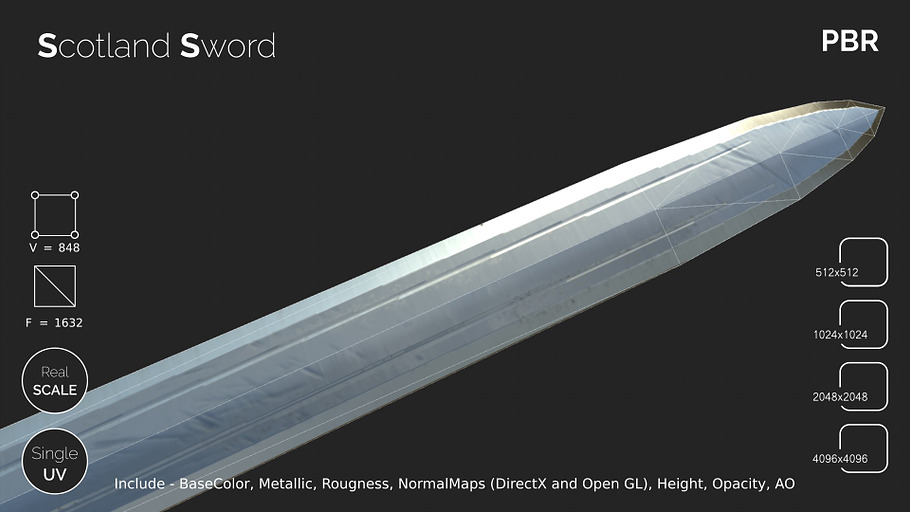 Scotland sword in Weapons - product preview 15