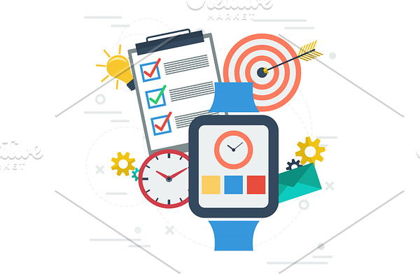 Time management with smart watch