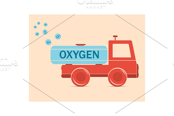 Truck erythrocyte carries oxygen