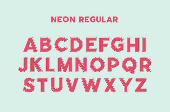 Neon - An Outline Font Bundle in Outline Fonts - product preview 5