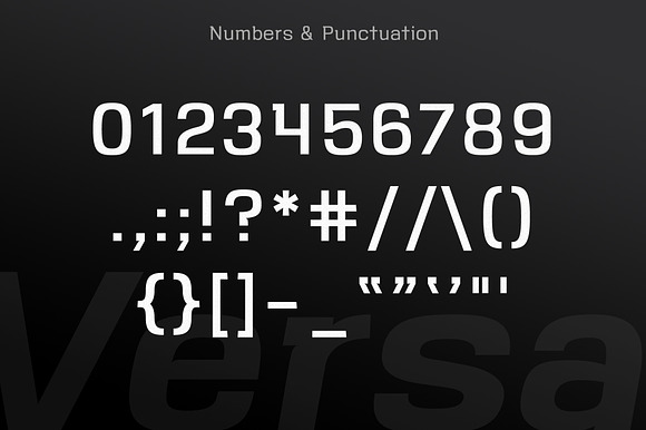 ★ VersaBlock ★ Sharp Font + Freebies in Sans-Serif Fonts - product preview 10