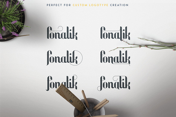 Fonatik Display font + Extras in Display Fonts - product preview 7