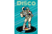 Disco. Astronaut dances