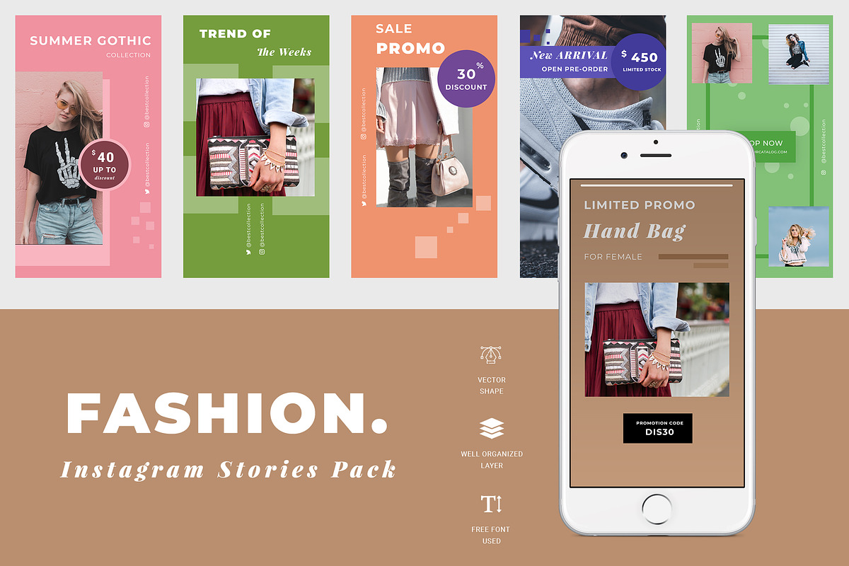 Fashion Instagram Stories in Instagram Templates - product preview 8
