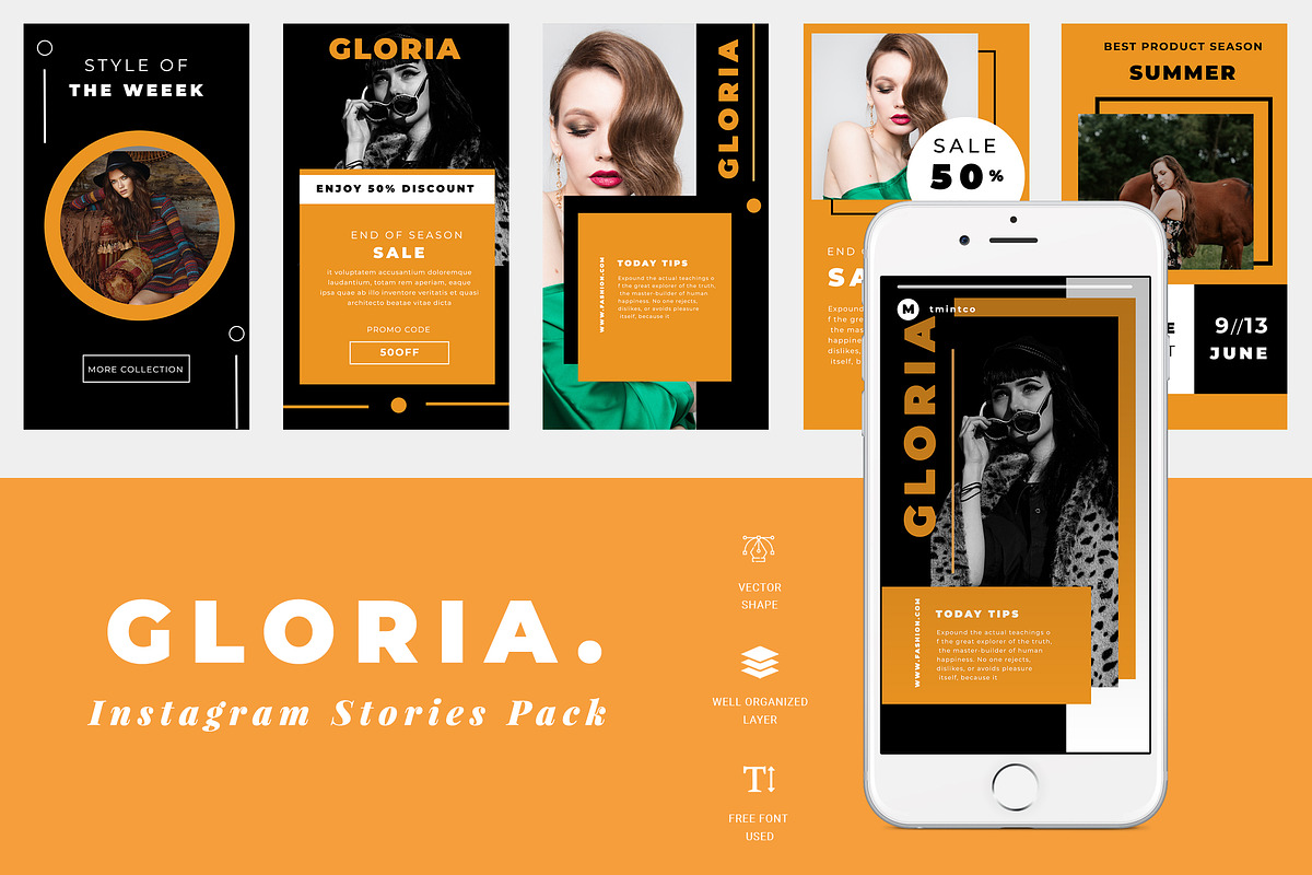 Gloria Instagram Story in Instagram Templates - product preview 8
