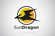 Sun Dragon Logo Template