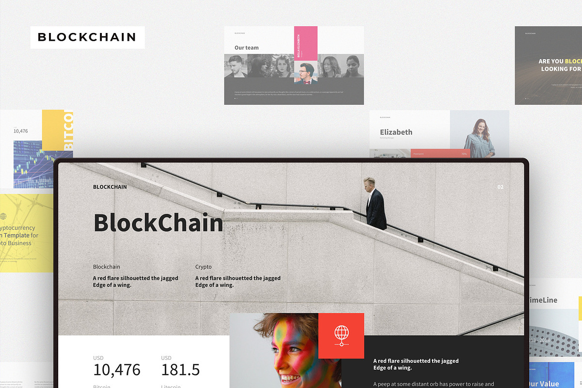 BLOCKCHAIN Google Slides Template in Google Slides Templates - product preview 8