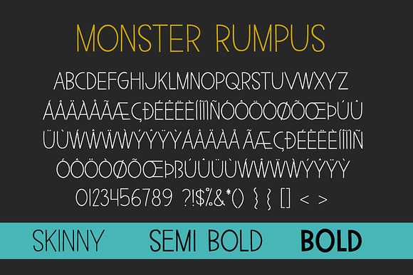 New!! Monster Rumpus Font in Fonts - product preview 2