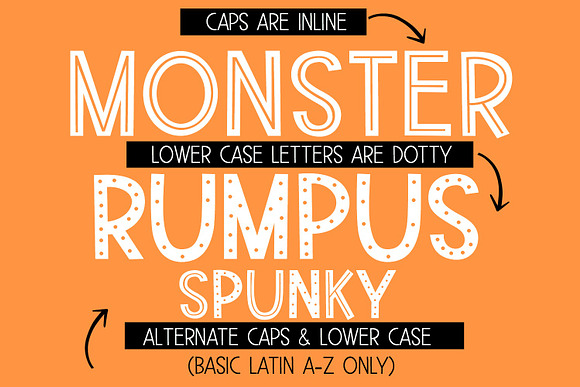 New!! Monster Rumpus Font in Fonts - product preview 3