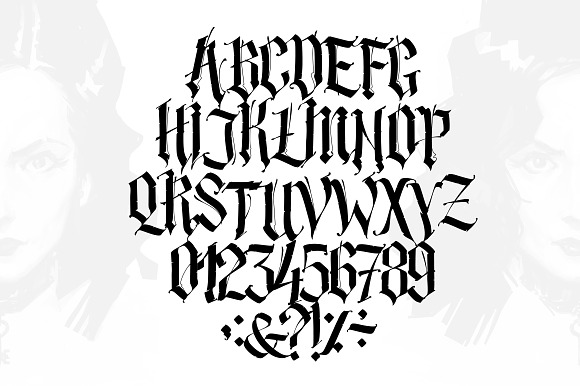 Gothic alphabet in vector! in Gothic Fonts - product preview 9