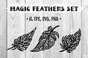 Magic feathers set