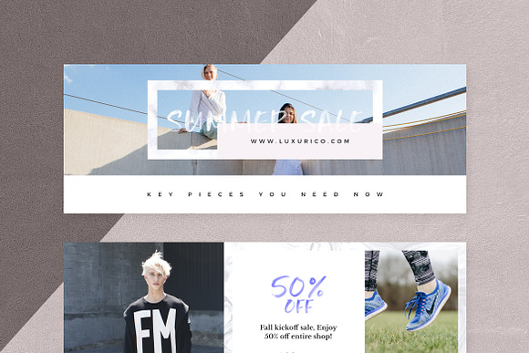 Marble Facebook Cover Pack in Facebook Templates - product preview 10