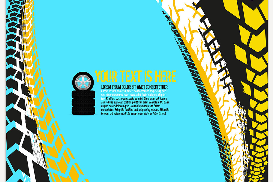 Automotive Tire Background  in Illustrations - product preview 8