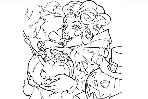 Halloween clown in Illustrations - product preview 2