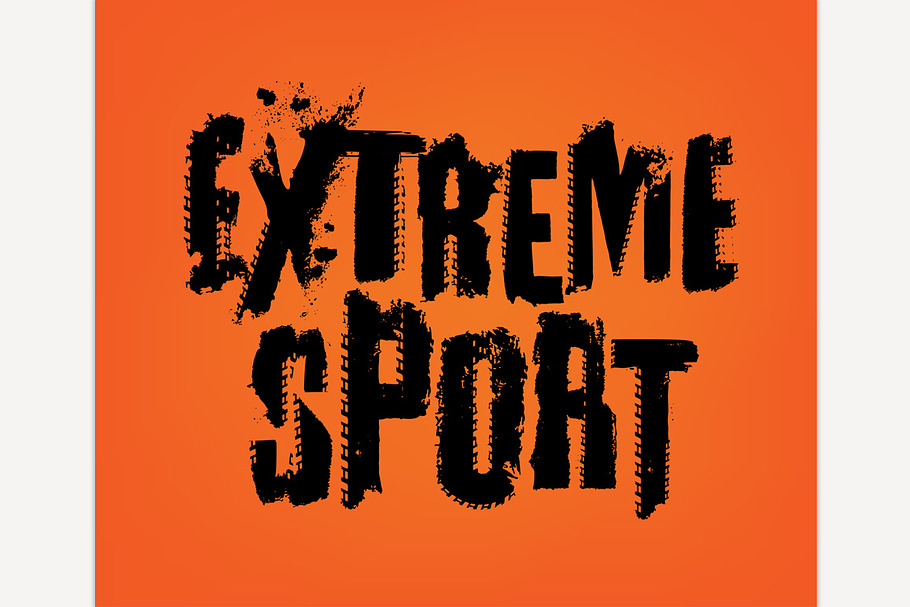 Extreme Sport Lettering in Illustrations - product preview 8
