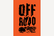 Off-Road Dust Lettering 