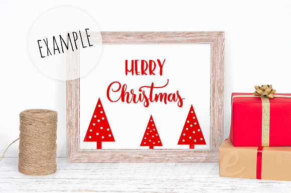 Rustic Christmas Frame Mockup Photo in Print Mockups - product preview 1