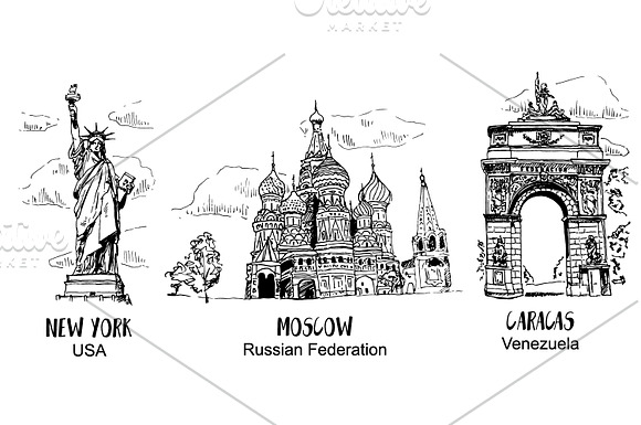 Travelling Notes Vector Design Set in Illustrations - product preview 4